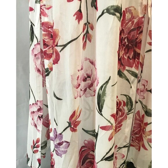 Plus Size Duster Robe Lightweight Floral Swim Bathing Suit Cover Up 2X - Picture 11 of 12